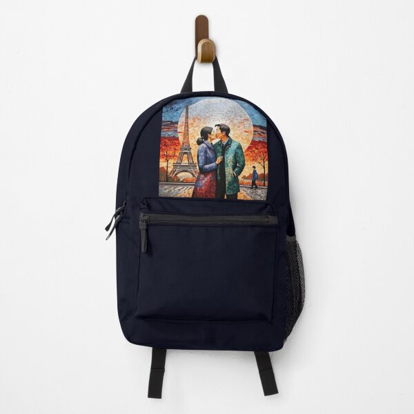 Item preview, Paris Asian couple romantic kiss designed and sold by JackFreestone.