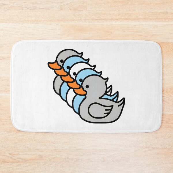 Item preview, Row of Cute Ducks in Demiboy Pride Flag Colors, Ducks Demiboy Flag designed and sold by Travelslightly.