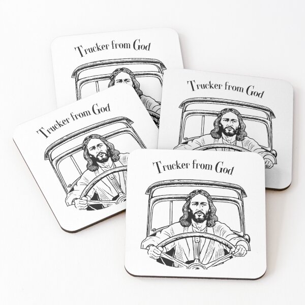 Item preview, Jesus Trucker: From God with Irony T-Shirt designed and sold by GorinART.