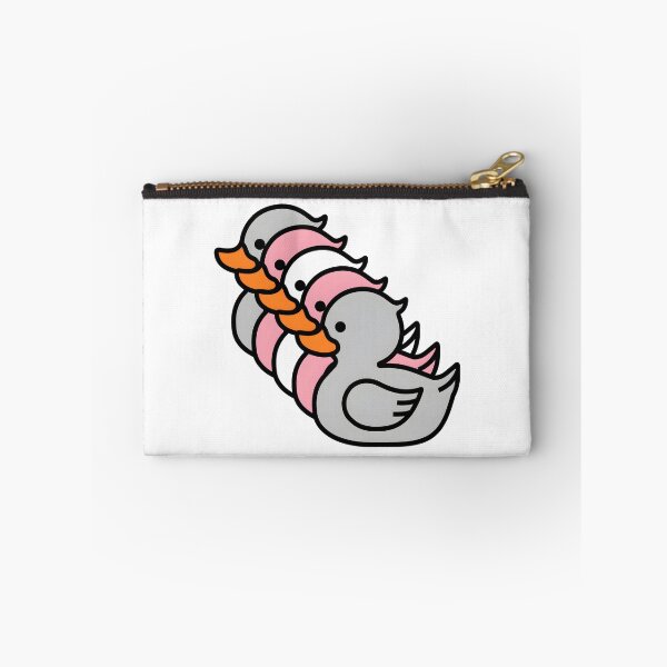 Item preview, Row of Cute Ducks in Demigirl Pride Flag Colors, Ducks Demigirl Flag designed and sold by Travelslightly.
