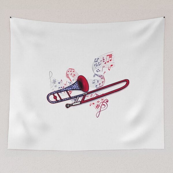 Item preview, Trombone 4th Of July USA Music Trombone designed and sold by DSWShirts.