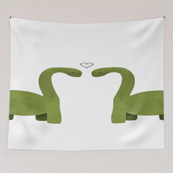 Item preview, Cute Dinosaur Love Couple designed and sold by Mosaic-97.