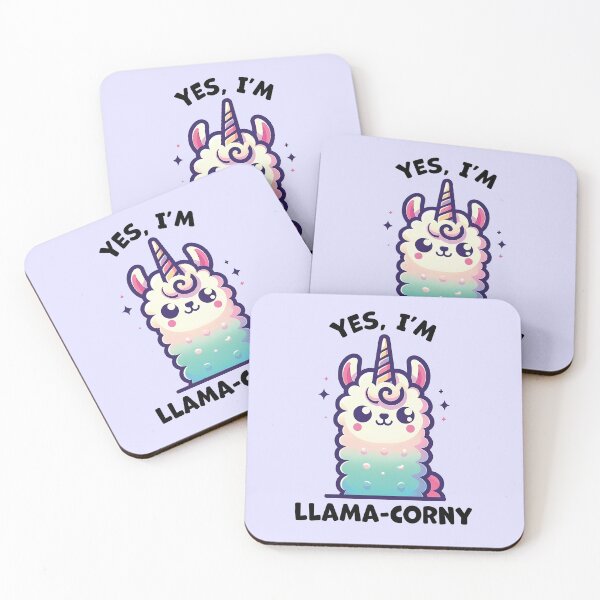 Item preview, Yes, I'm Llama-Corny Funny Animal Pun designed and sold by ModernScienceUS.