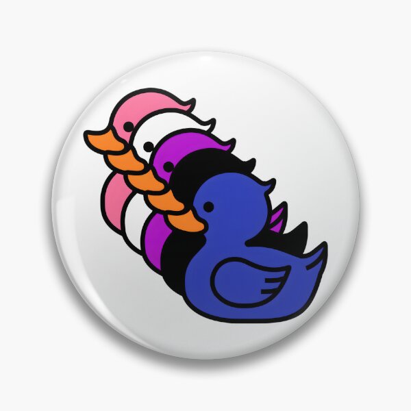 Item preview, Row of Cute Ducks in Genderfluid Pride Flag Colors, Ducks Genderfluid Flag designed and sold by Travelslightly.