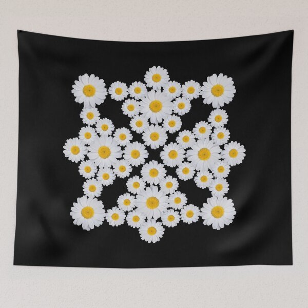 Item preview, Daisy Flowers Square Geometry Floral Mandala Shapes Mania designed and sold by Shapes-Mania.