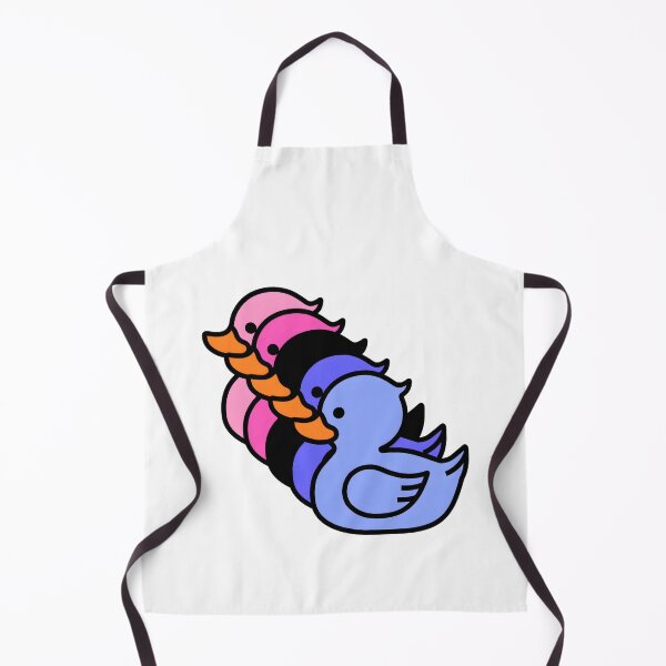 Item preview, Row of Cute Ducks in Omnisexual Pride Flag Colors, Ducks Omni Flag designed and sold by Travelslightly.
