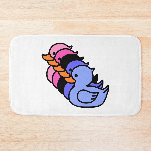Item preview, Row of Cute Ducks in Omnisexual Pride Flag Colors, Ducks Omni Flag designed and sold by Travelslightly.