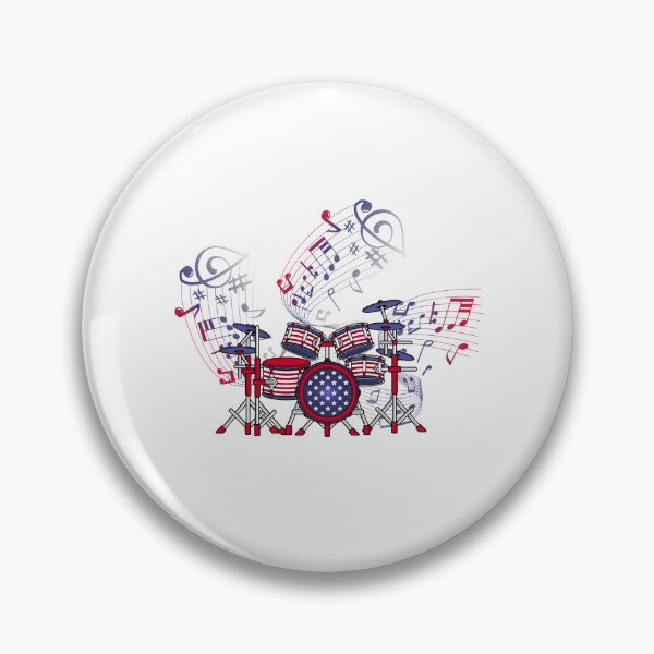 Item preview, Drummer Gift 4th Of July USA Music Percussion Drums designed and sold by DSWShirts.