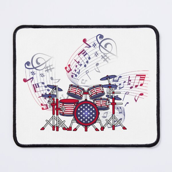Item preview, Drummer Gift 4th Of July USA Music Percussion Drums designed and sold by DSWShirts.