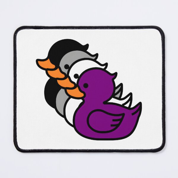 Item preview, Row of Cute Ducks in Asexual Pride Flag Colors, Ducks Ace Flag designed and sold by Travelslightly.