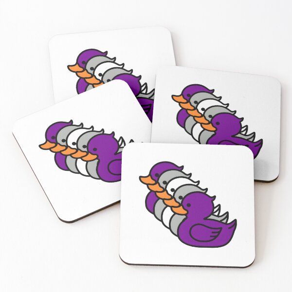 Item preview, Row of Cute Ducks in Graysexual Pride Flag Colors, Ducks Greysexaul Flag designed and sold by Travelslightly.