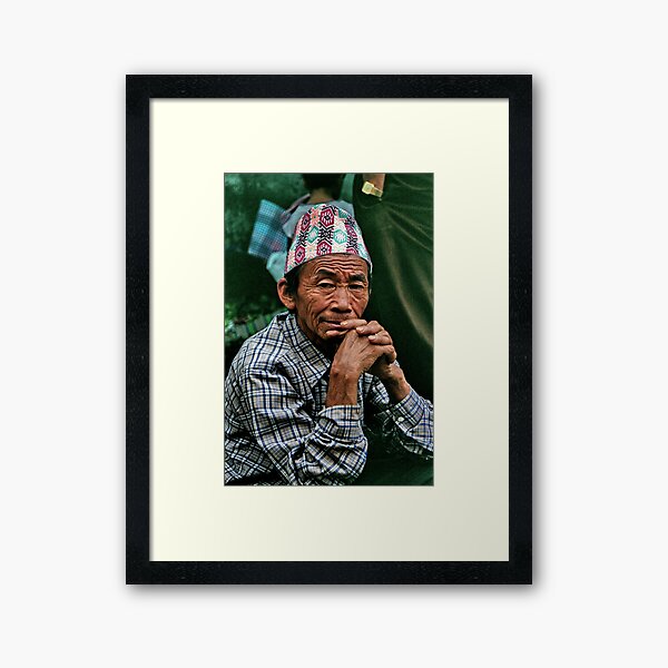stillness. gangtok, sikkim Framed Art Print