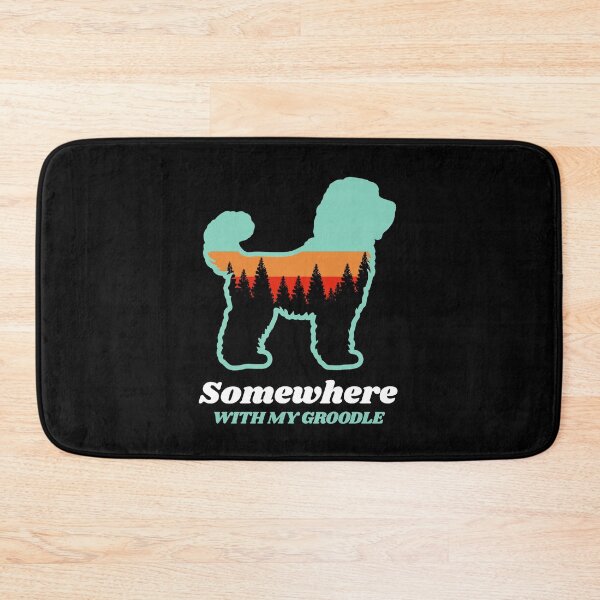 Item preview, Somewhere With My Groodle Vintage Hiking Camping Gift designed and sold by Guarddogdrive.