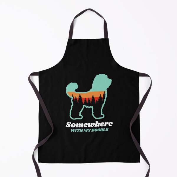 Item preview, Somewhere With My Doodle Vintage Hiking Camping Gift designed and sold by Guarddogdrive.