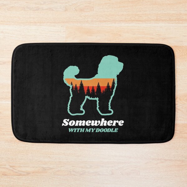 Item preview, Somewhere With My Doodle Vintage Hiking Camping Gift designed and sold by Guarddogdrive.