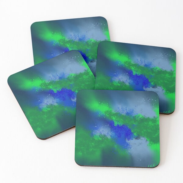 Item preview, Krypton - Blue Green Abstract designed and sold by Joey Santiago.