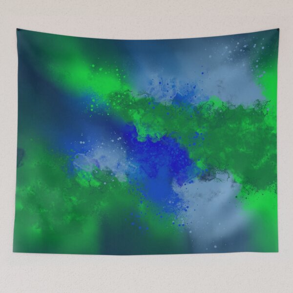 Item preview, Krypton - Blue Green Abstract designed and sold by Joey Santiago.