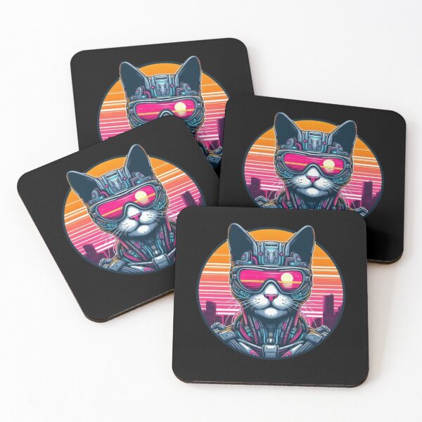 Item preview, Cyberpunk Cat designed and sold by CreativeArt1210.