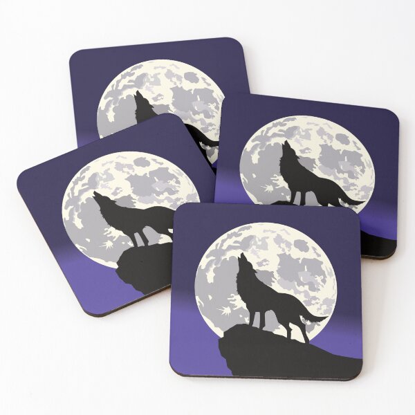 Item preview, Wolf on a cliff under a full moon. designed and sold by MiPa78.