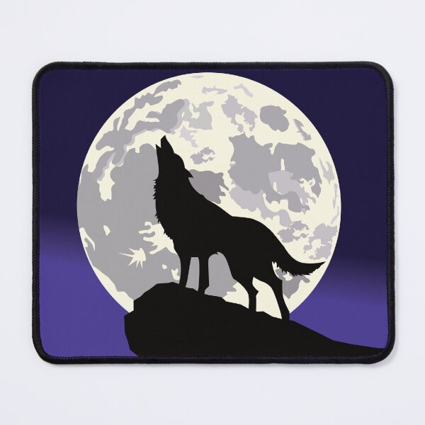 Item preview, Wolf on a cliff under a full moon. designed and sold by MiPa78.
