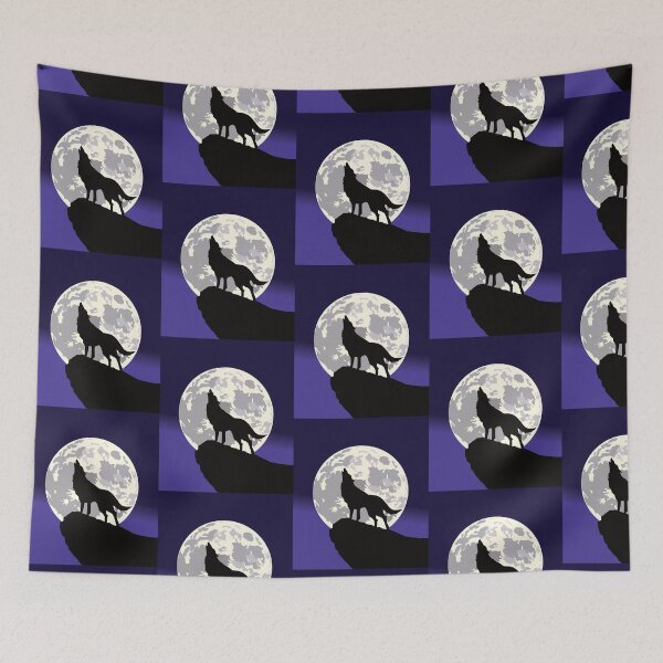 Item preview, Wolf on a cliff under a full moon. designed and sold by MiPa78.