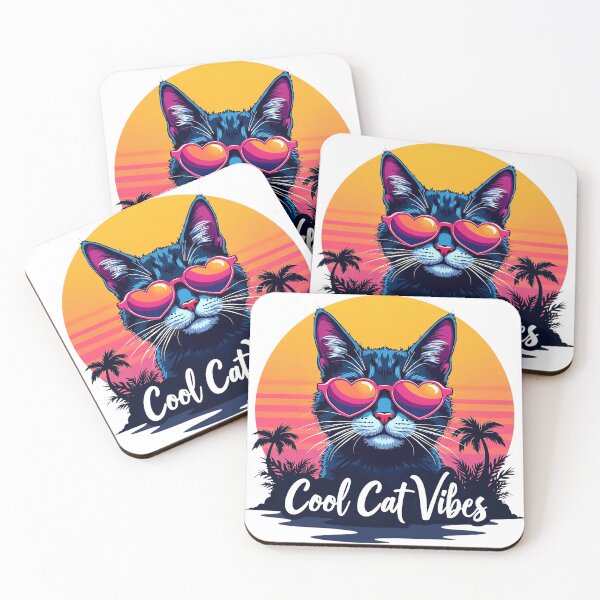 Item preview, Retro cool cat vibes designed and sold by InkInduldge.