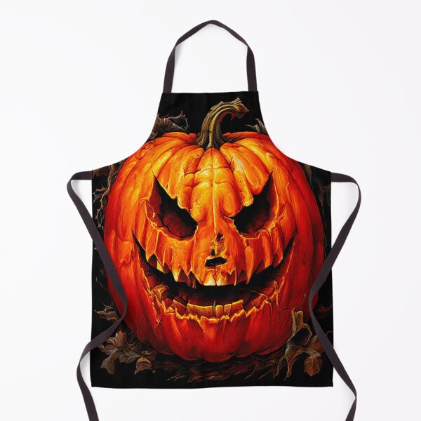 Item preview, Scary Halloween Orange Pumpkin Face designed and sold by BirdsnStuff.