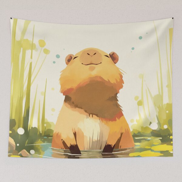 Item preview, Capybara Enjoying the Water designed and sold by AshiraCreations.