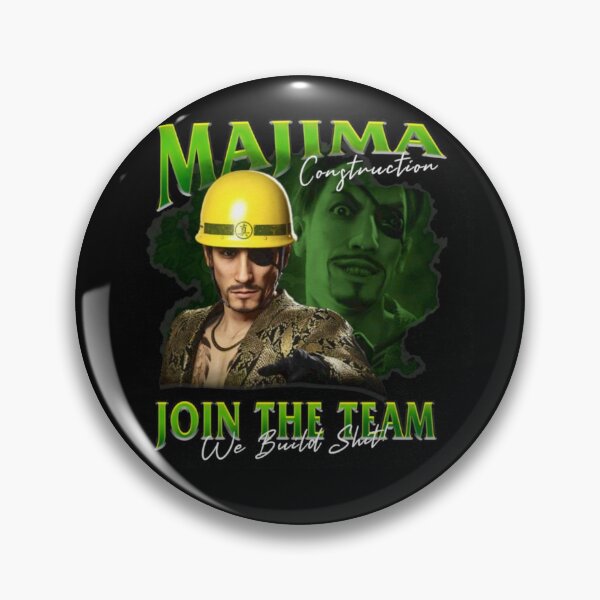 Item preview, Majima Construction Yakuza Design designed and sold by MerikuroCreates.