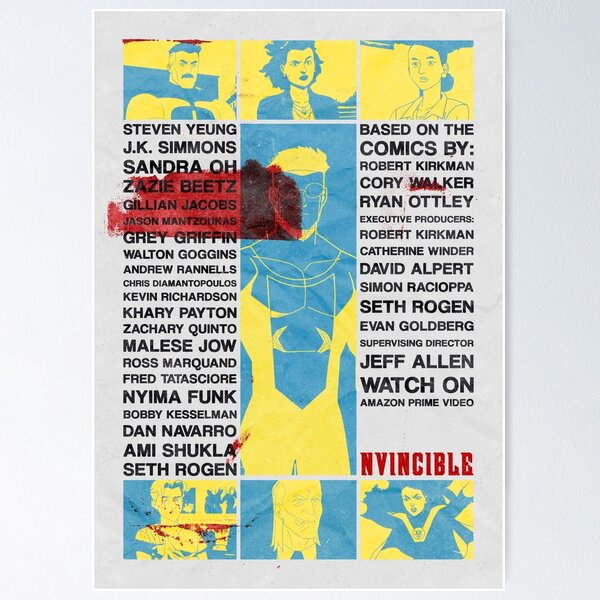 Item preview, Invincible Poster designed and sold by 55-Design.