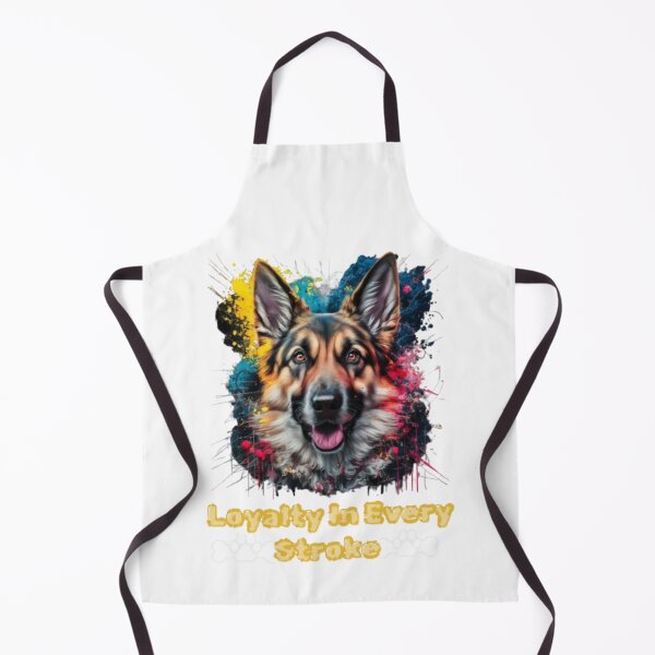 Item preview, German Shepherd Abstract Painting designed and sold by DevineCouture.