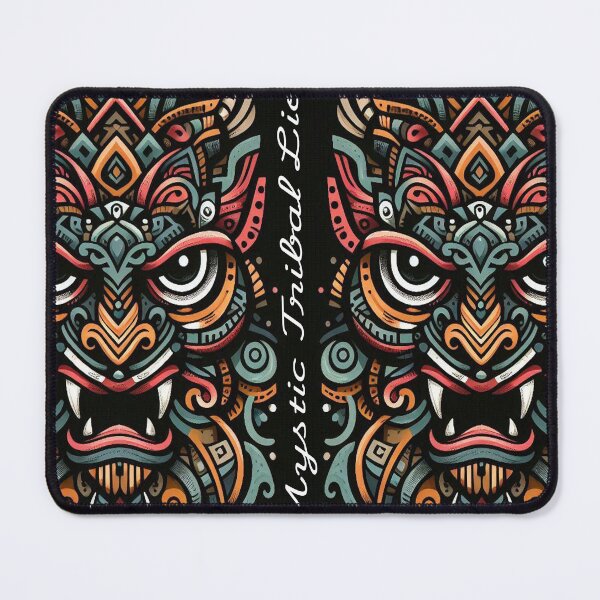 Item preview, Mystic Tribal Lions / Guardians of the Ancient Realm /Ancient Majesty Twin Lions designed and sold by Dubione2.