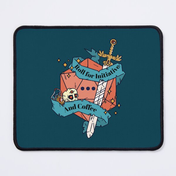Item preview, Roll for initiative... and coffee Active  designed and sold by SimonisJunior.