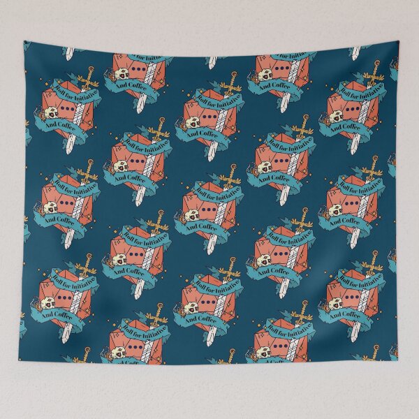 Item preview, Roll for initiative... and coffee Active  designed and sold by SimonisJunior.