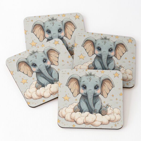 Item preview, Elephant on a Cloud  designed and sold by ColourCove .