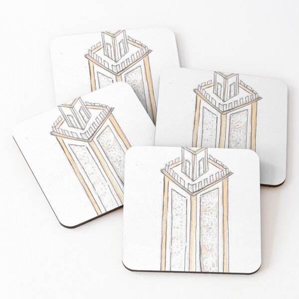 Item preview, Tangier Tower Watercolor Illustration  designed and sold by kriti130.