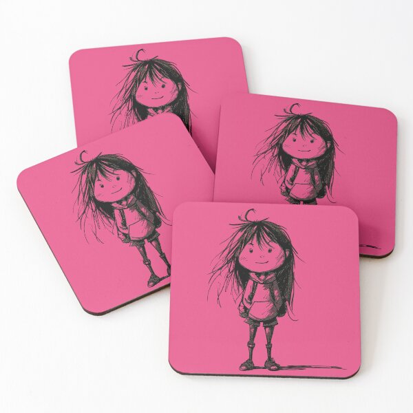 Item preview, Cute Girl Ink Drawing  designed and sold by MaryFiore.
