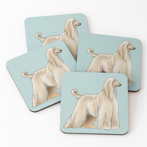 Item preview, Afghan hound illustration designed and sold by Milanicole.