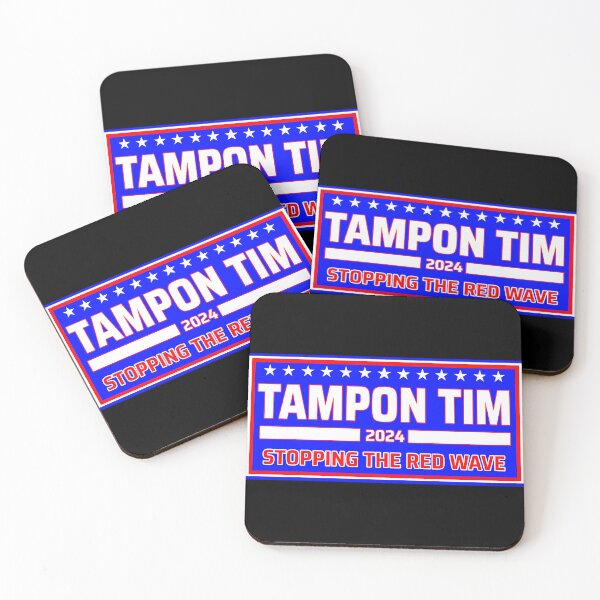 Item preview, Tampon Tim STOPS THE RED WAVE designed and sold by Paisley P. Peinforte's Aetlier Atrotica.