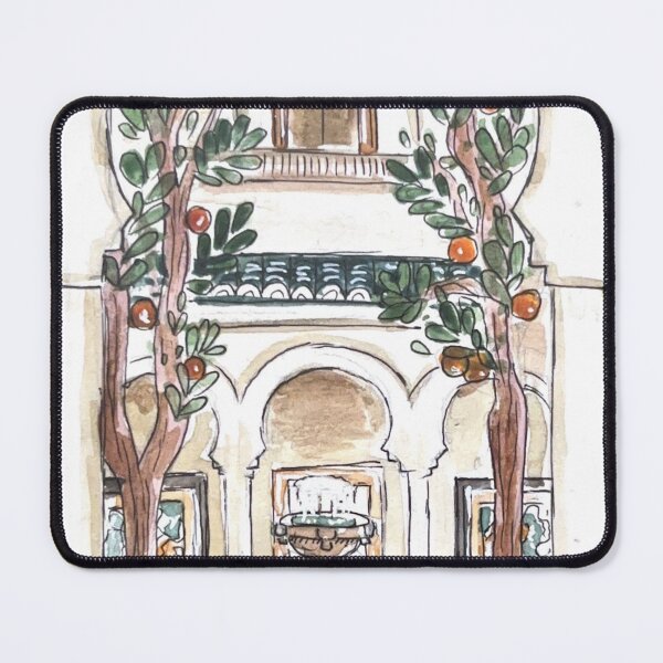 Item preview, Museum de la Kasbah Watercolor Illustration designed and sold by kriti130.