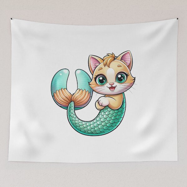 Item preview, mermaid cat designed and sold by jkrphoto.