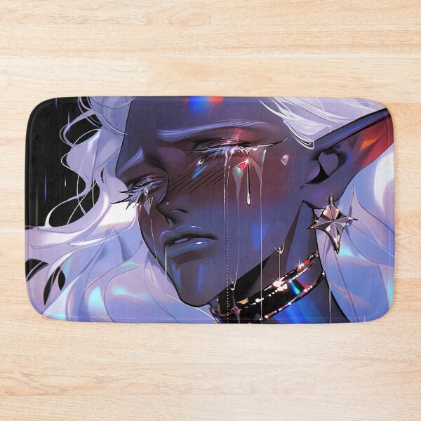 Item preview, Dark Neon Crying Elf Anime Girl designed and sold by bubblegoth.