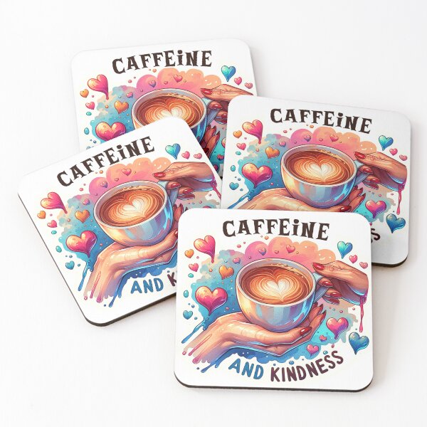 Item preview, ✨Sarcastic Coffee Quotes – caffeine and kindness for T-Shirts, Mugs, Stickers & More designed and sold by artedigital99.