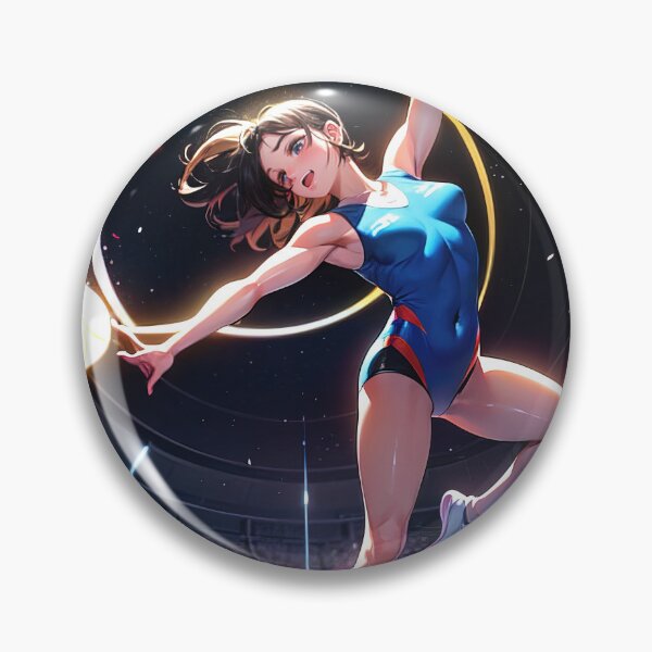 Item preview, Energetic anime girl dancer at Olympics art designed and sold by TheArtistOf2022.