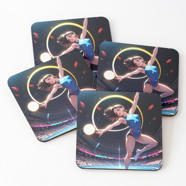 Item preview, Energetic anime girl dancer at Olympics art designed and sold by TheArtistOf2022.