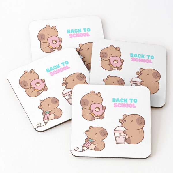 Item preview, Capybara goes back to school designed and sold by Slowianeczka.