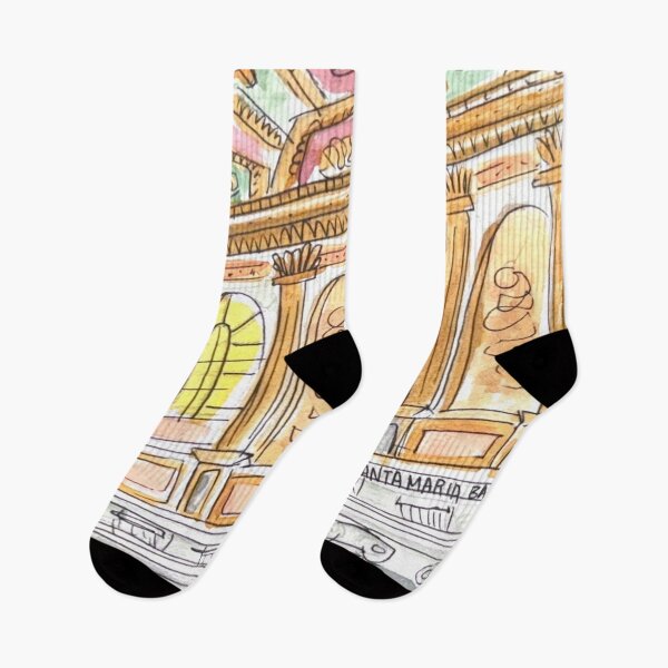 Item preview, Santa Maria Bascilica Trastevere Watercolor Illustration designed and sold by kriti130.
