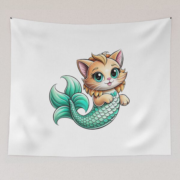 Item preview, mermaid cat designed and sold by jkrphoto.