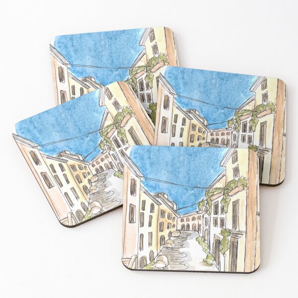 Item preview, Viterbo Watercolor Illustration  designed and sold by kriti130.