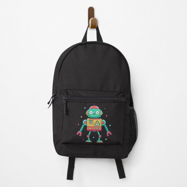 Item preview, Green robot cartoon graphic design designed and sold by Tiny Cozy Art.